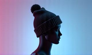 The Commuter beanie in charcoal.